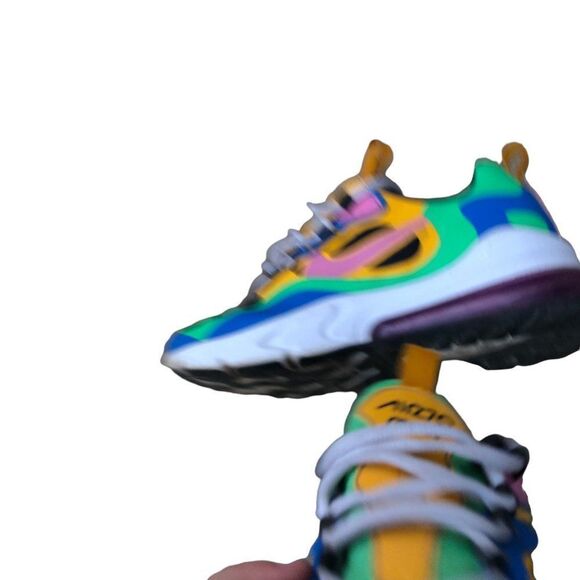 Rare 2019 Nike Air Max 270 React Magic Flamingo Size 6.5 - Picture 12 of 16